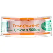 ЛЕЙКОПЛАСТЫРЬ МЕДИЦИНСКИЙ В РУЛОНАХ MEDRULL "TRANSPARENT" 1,25 см * 500 см, рулон