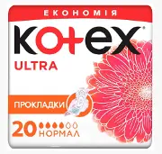 ПРОКЛАДКИ ЖЕНСКИЕ ГИГИЕНИЧЕСКИЕ KOTEX ULTRA DRY&SOFT SUPER с крылышками