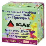 ПЛАСТЫРЬ МЕДИЦИНСКИЙ RiverPlast торговой марки "IGAR" тип ПРОЗРАЧНЫЙ (на полиэтиленовой основе) 3 см * 500 см, п/э, прозрачн.