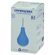 Спринцівка пластизольна полівінілхлоридна СПП-Альпіна-пласт розмір 3, тип Б, тверд. наконечн.