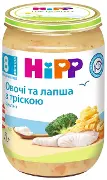 Хіпп пюре овочі та лапша з тріскою 220 г, овочі, локшина, тріска, з 8 міс.