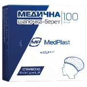 ШАПОЧКА-БЕРЕТ МЕДИЦИНСКАЯ MP MEDPLAST н/ст., одноразов., спанбонд