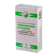 Левофлоксацин-Астрафарм табл. п/о 500 мг блистер, тм А+ № 14