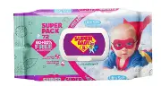 Влажные салфетки "Super Baby" SuperPack ромашка и алоэ ромашка и алоэ, с крышк.