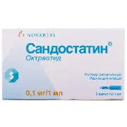 Сандостатин лар мікросфери д/п ін. 20 мг фл. з розч.