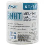 БИНТ ЭЛАСТИЧНЫЙ МЕДИЦИНСКИЙ СРЕДНЕЙ РАСТЯЖИМОСТИ 2,5 м * 8 см