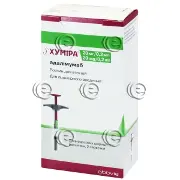 Хумира® р-р д/ин. 20 мг/0,2 мл шприц, в компл с салфетками