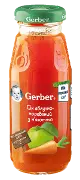 СОК ЯБЛОЧНО-МОРКОВНЫЙ ТМ "GERBER" С МЯКОТЬЮ ГОМОГЕНИЗИРОВАННЫЙ, ВОССТАНОВЛЕННЫЙ, ПАСТЕРИЗОВАННЫЙ 175 мл, витаминиз., с 5 мес., восстановл., пастериз.