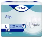 ПОДГУЗНИКИ ДЛЯ ВЗРОСЛЫХ TENA SLIP PLUS SMALL ДЛЯ ЗАЩИТЫ ПРИ НЕДЕРЖАНИИ 56-85 см