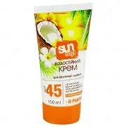 ВОДОСТОЙКИЙ КРЕМ ДЛЯ БЕЗОПАСНОГО ЗАГАРА тм "SUN DAY" SPF-45 150 мл