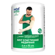 БИНТ ЭЛАСТИЧНЫЙ МЕДИЦИНСКИЙ MEDTEXTILE СРЕДНЕЙ РАСТЯЖИМОСТИ 4 м * 10 см