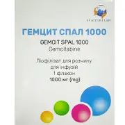 Гемцит ліофіл. д/р-ну д/інф. 1000 мг фл.