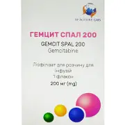 Гемцит Спал 200 лиофил. д/р-ра д/инф 200 мг фл.