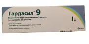 Гардасил 9 суспензия для инъекций по 0,5 мл/дозу в шприце, 1 шт.
