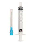 Шприц 2В, 3-компонентний 2мл 23G*1 1/4 0,6*32мм; 24G*1 0,55*25мм