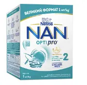 Сухая молочная смесь NAN (Нан) 2 Optipro, 1000 г