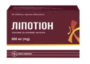 Липотион таблетки по 600 мг, 30 шт.