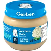 Пюре овочеве дитяче NESTLE GERBER (Нестле гербер) Цвітна капуста 80 г