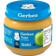 Пюре фруктове дитяче NESTLE GERBER (Нестле Гербер) Яблуко 80 г