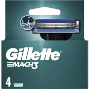 Касети змінні для гоління GILLETTE Mach 3 (Жіллет мак 3 три) 4 шт