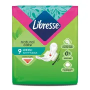 Прокладки гигиенические женские LIBRESSE (Либресс) Natural Care Ultra (Нейчерал кеа ультра) Супер 9 шт