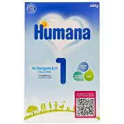 Смесь сухая молочная HUMANA (Хумана) 1 с пребиотиками для детей с рождения до 6-ти месяцев 600 г