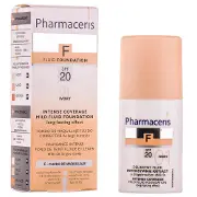 Флюїд для обличчя PHARMACERIS (Фармацеріс) F стійкий делікатний з інтенсивно маскуючими властивостями SPF 20 тон слонова кістка 30 мл