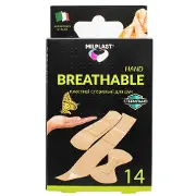 Пластир бактерицидний MILPLAST (Мілпласт) Breathable Hand стерильний для рук різного розміру 14 шт