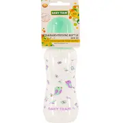Пляшечка для годування дитяча BABY TEAM (Бебі Тім) артикул 1121 з силіконовою соскою з 0 місяців 250 мл