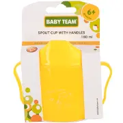 Поильник-спаут детский BABY TEAM (Беби Тим) артикул 5007 с ручками с 6 месяцев 180 мл