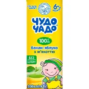 Сік дитячий ЧУДО-ЧАДО бананово-яблучний з м'якоттю 200 мл