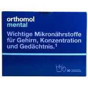 Ортомол Ментал (Orthomol Mental) вітамінний комплекс для підвищення концентрації уваги та пам'яті капсули + порошок на курс прийому 30 днів