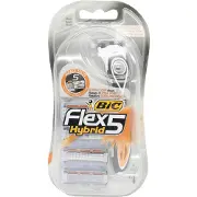 Бритва BIC (Бік) Flex 5 (Флекс 5) Hybrid з 4 змінними касетами