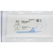 Шовний матеріал що не розсмоктується Prolene (Пролен) розмір USP 3-0, 2 ріжуча голка 22 мм, 1/2 кола, довжина 45 см артикул W8731