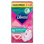 Прокладки гигиенические женские LIBRESSE (Либресс) Ultra Super soft Long (Ультра супер софт лонг) 16 шт