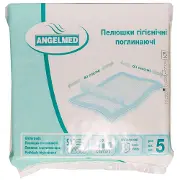 Пеленки гигиенические впитывающие Angelmed (АнгелМед) размер 60см x 60см 5 шт