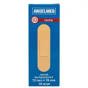 Пластир бактерицидний Angelmed (АнгелМед) на тканинній основі 19мм х 72мм 10 шт