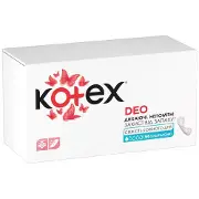 Прокладки ежедневные женские KOTEX (Котекс) Ultraslim Deo (Део ультратонкие) улучшенные 56 шт