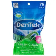 Флосс-зубочистки DENTEK (Дентек) освіжаюче очищення 75 шт