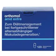 Ортомол АМД Екстра (Orthomol AMD Extra) вітамінний комплекс для нормалізації зору капсули на курс прийому 120 днів