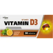 Витамин D3 2000МО со вкусом мяты и лимона таблетки упаковка 30 шт Solution Pharm