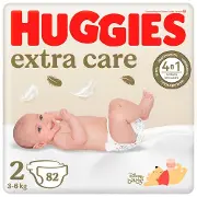 Подгузники для детей HUGGIES (Хаггис) Elite Soft Extra Care Mega (Элит софт Мега) 2 от 3 до 6 кг 82 шт