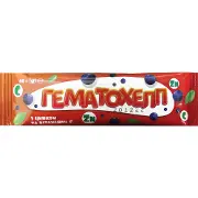 Гематохелп гематоген з альбуміном та ягодами чорниці плитка 40 г Solution Pharm