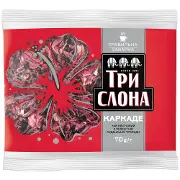 Чай квітковий ТРИ СЛОНА Каркаде з пелюстками суданської троянди 70 г