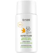 Флюид супер для лица BABE LABORATORIOS (Бабе Лабораториос) солнцезащитный с матирующим эффектом с SPF50 50 мл