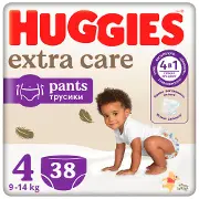 Подгузники-трусики для детей HUGGIES (Хаггис) Pants (Пентс) 4 Elite Soft/Extra Care Mega от 9 до 14 кг 38 шт