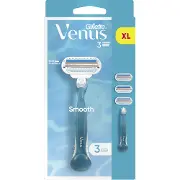 Бритва GILLETTE (Жіллет) Venus (Венус) Smooth (Смуз) з 3 змінними касетами