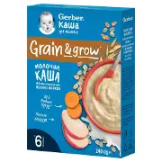 Каша молочна дитяча NESTLE GERBER (Нестле Гербер) Вівсяно-пшенична з яблуком та морквою з 6-ти місяців 240 г
