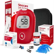 Глюкометр Sinocare (Синкейр) Safe AQ Smart + тест-полоски для глюкометра 50 шт