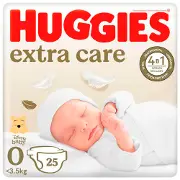 Підгузки для дітей HUGGIES (Хагіс) Extra Care (Екстра Кейр) 0 до 3,5 кг 25 шт